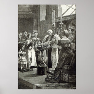 Christening av princessen Louise Poster