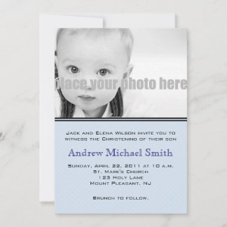Christening/Baptism/Dedication Photo Inbjudan