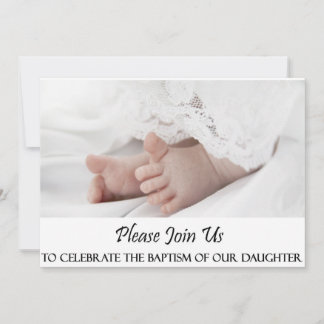 Christening/Baptism Dotter Inbjudan