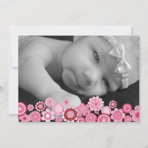 Christening Baptism Girls Fotoinbjudan till Inbjud Inbjudningar