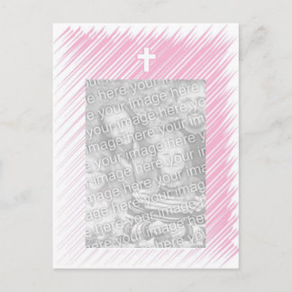 Christening/Baptism-inbjudan (flicka) Inbjudan Vykort