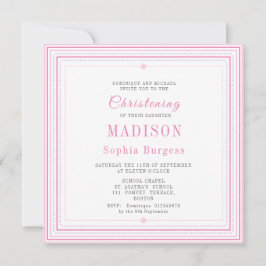 Christening Baptism Naming Rosa Simple Modern Ann Meddelande