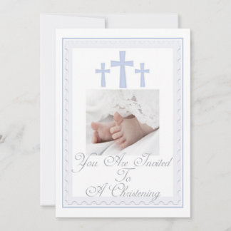 Christening/Baptism Son Inbjudan