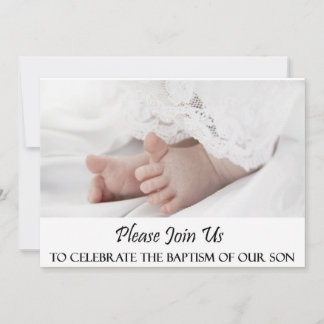 Christening/Baptism Son Inbjudan