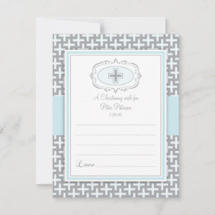 Christening/Baptism Wish Card Kort