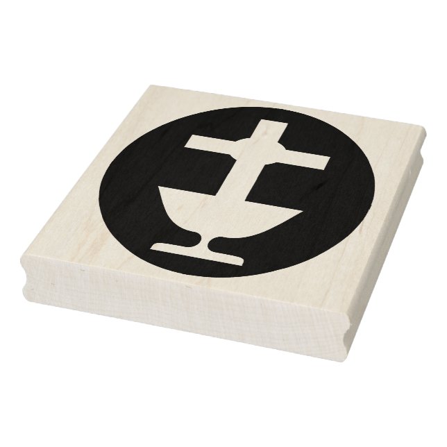 Christening baptize silhouette mönster art frimärk stämpel (Stämpel)