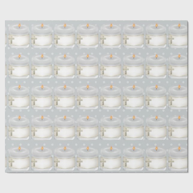 Christening Candles Presentpapper (Seam)
