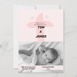 Christening Card för baby Inbjudningar