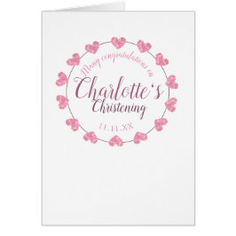 Christening flicka grattiss kort