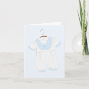 Christening Gown Baptism Greeting Cards Kort
