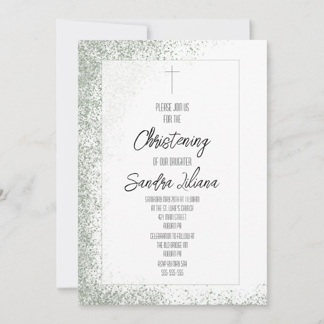 Christening Inbjudningar (Framsida)