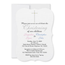 Christening Rosa Blue Twillingars