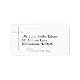 Christening Silver Kor Adressetiketter