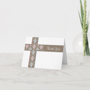 Christening - tackkort   TWILLINGAR