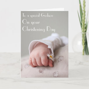Christeningkort från Godparent till godsonen Kort