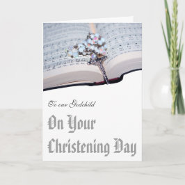 Christeningkort från Godparents till gudbarnet Kort