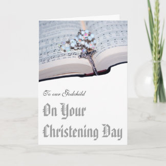 Christeningkort från Godparents till gudbarnet Kort