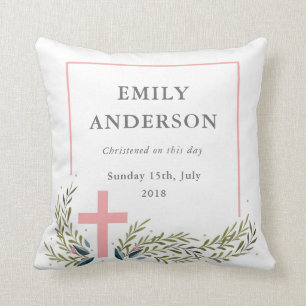 Christeningminnessakdekorativ kudde
