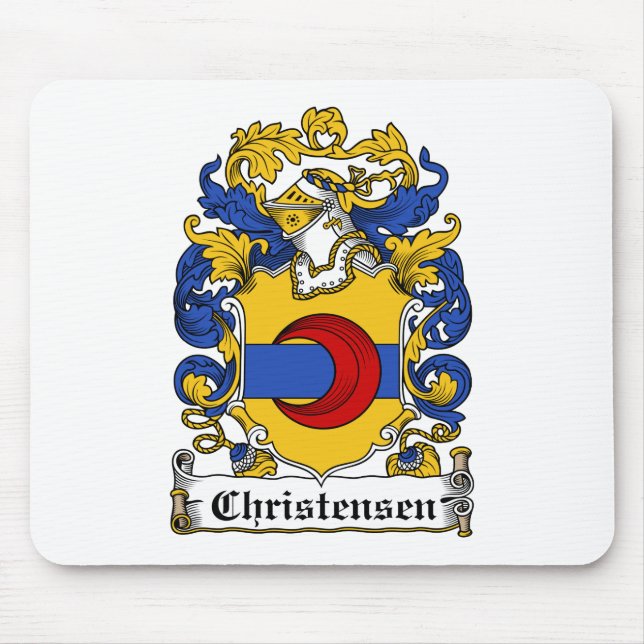 Christensen familjvapensköld musmatta (Framsidan)