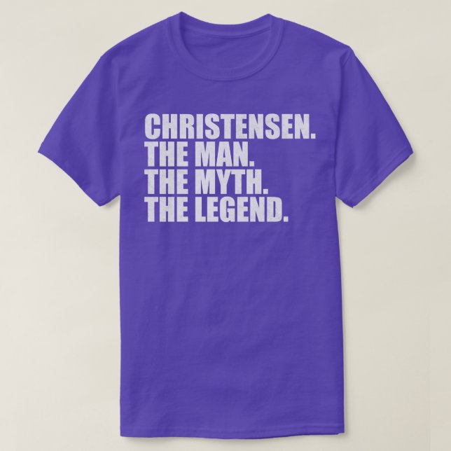 Christensen Family namn Christensen las T Shirt (Design framsida)