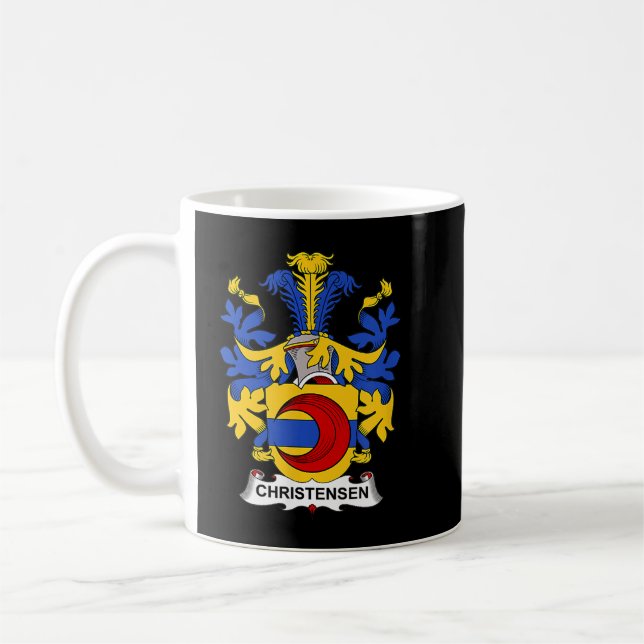 Christensen Jackar om Arm Family Crest Kaffemugg (Vänster)