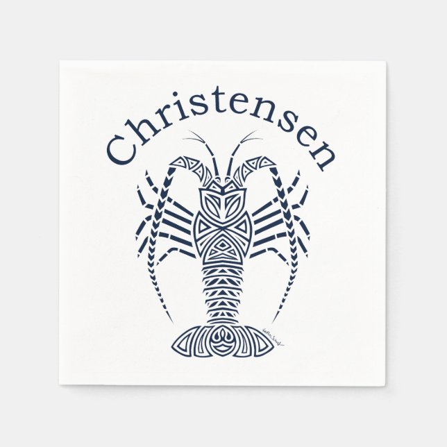 Christensen Lobster Pappersservett (Framsidan)
