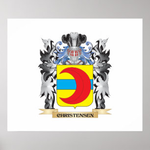 Christensen vapensköld - familjvapensköld poster