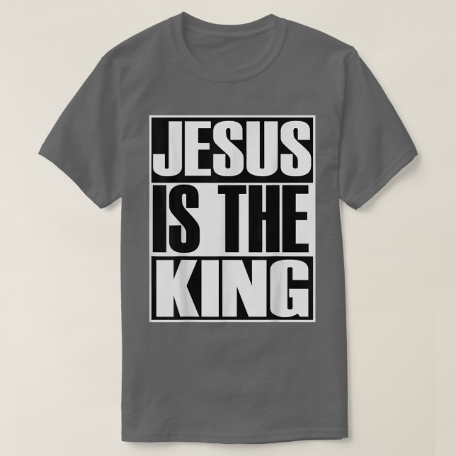 Christerest Jesus Is The King Christian Evangelism T Shirt (Design framsida)