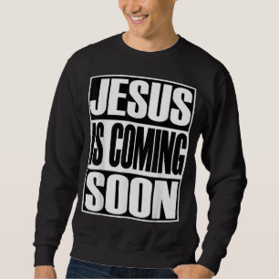 Christerest Jesus kommer igen från Christian Gift Lång Ärmad Tröja