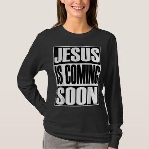 Christerest Jesus kommer igen från Christian Gift T Shirt