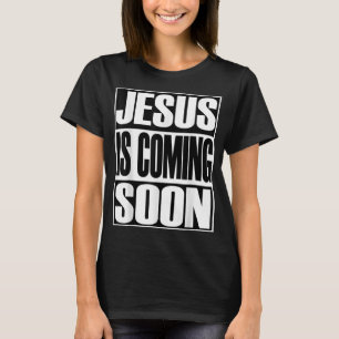 Christerest Jesus kommer igen från Christian Gift T Shirt