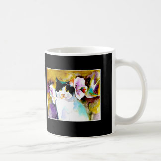 "Christeve katten med det Hummingbird" trycket på Kaffemugg