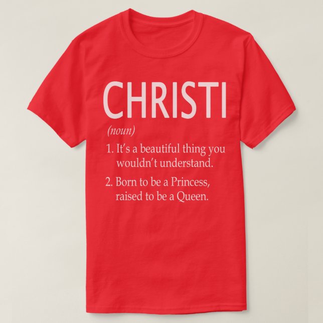 Christi Namn Gift 167 T Shirt (Design framsida)