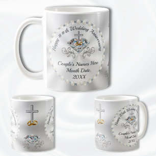 CHRISTIAN, 10:e, 60:e, 25:e årsdagen Mugg, Kaffemugg