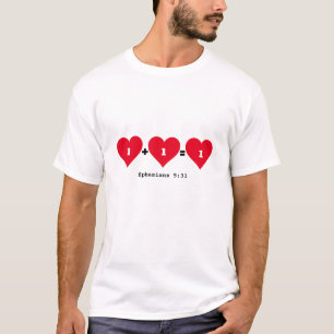 Christian 1 PLUS 1 Equal 1 Par T Shirt