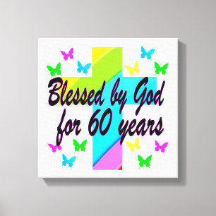 CHRISTIAN 60 BIRTHDAY KOR DESIGN CANVASTRYCK
