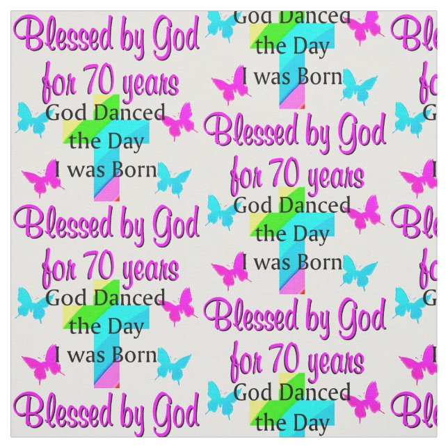 CHRISTIAN 70:E BIRTHDAY TYG (Provkarta)