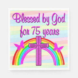 CHRISTIAN 75:E BIRTHDAY PAPPRA PARTY NAPKINER PAPPERSSERVETT