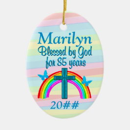 CHRISTIAN 85 BIRTHDAY PERSONLIG ORNAMENT