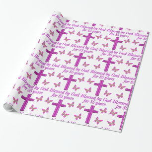 CHRISTIAN 85 BIRTHDAY ROSA KOR DESIGN PRESENTPAPPER