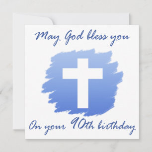 Christian 90:e Birthday Gifts Kort