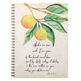 Christian Abide Fruitful Oranges Anteckningsbok