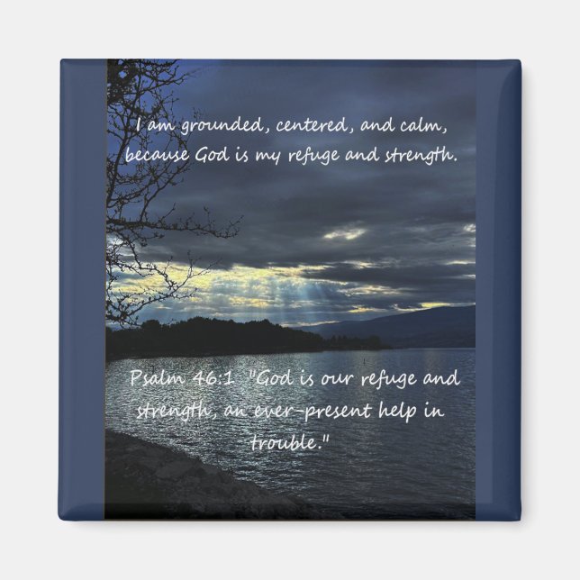 Christian AffirmQuote & motsvarande bibel Magnet (Framsidan)