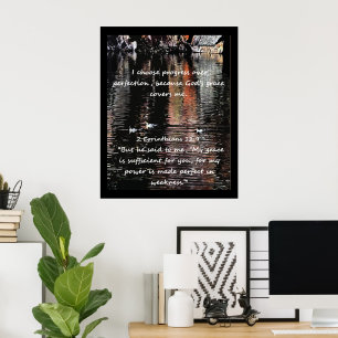 Christian AffirmQuote & motsvarande bibel Poster