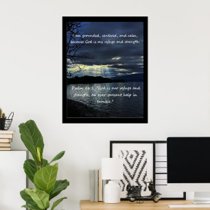 Christian AffirmQuote & motsvarande bibel Poster