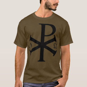 Christian Alpha Omega Chi Rho för kristendomen T Shirt