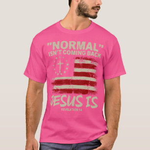 Christian American Flagga Normal kommer inte tillb T Shirt