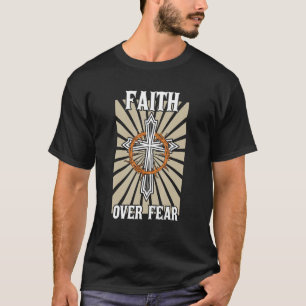 Christian American Kristus Faith over Fear Kor T Shirt