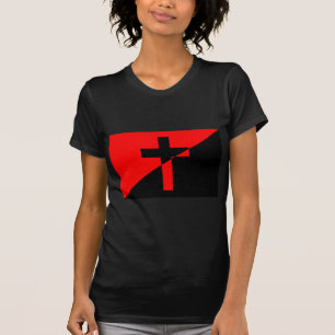 Christian Anarchist Anarchy Christianity Flagga T-shirt
