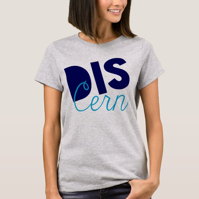 Christian Andlig Warrior Discern Tee Shirt (Framsida)